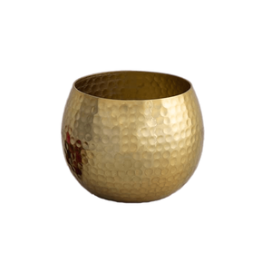 Round Ball Shape Votive <b>Candle</b> <b>Holder</b> Golden Color Hammered Design Modern Lighting Decor for Home & Office Use - Product Image 4