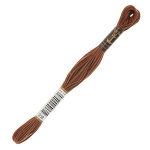 Anchor Muline Hilo de bordado a mano Marrón oscuro-Caramelo 357 358 359 360 361 362 363 365 366-358 Hilo de poliéster de muestra gratis - Product Image 1