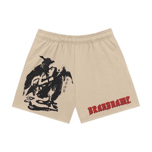 Shorts respirants en polyester mesh pour femmes, 180 GSM, imprimé papillon vert, sublimation intégrale, logo personnalisé, coupe athlétique. - Product Image 4