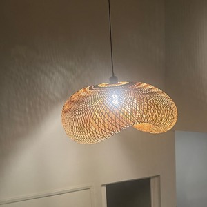 Vietnam exportateur traditionnel bambou abat-jour pendentif lumière élégant minimaliste moderne plafond suspendu lustre pour la décoration intérieure - Product Image 5