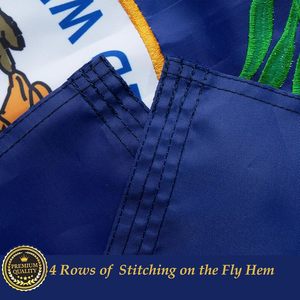 ธง TOPFLAGS ขนาด 3x5 ฟุต ธงรัฐเคนตักกี้ ผ้าซาติน สำหรับใช้งานกลางแจ้ง ปักลายธงรัฐ พร้อมแถบลายปักสองด้านอย่างดีเย็บอย่างแข็งแรง พร้อมห่วงทองเหลือง 2 จุด - Product Image 5