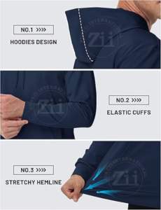 Sweat à capuche surdimensionné en molleton 100% coton lourd, style hip-hop, broderie personnalisée, poids du tissu 310g, pour homme - Product Image 4