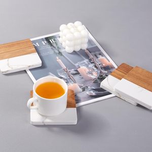 Classic Square <b>Ceramic</b> <b>Coasters</b> Set of 4 Reusable Eco-Friendly Drink <b>Coasters</b> 4 Inches Diameter 0.4 Inches Thick - Product Image 6