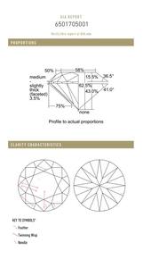 B2B D'VINS JEWELS DW-54 para Diamante Blanco Suelto Certificado de 1.03 CT, Color D Natural, Pureza FL, Corte EX Pulido, 2486420927 - Product Image 4