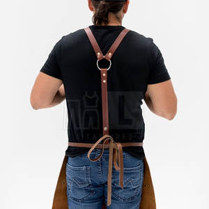 Nuevo estilo de diseño personalizado delantales de trabajo de cuero ropa al por mayor para la venta - Product Image 4