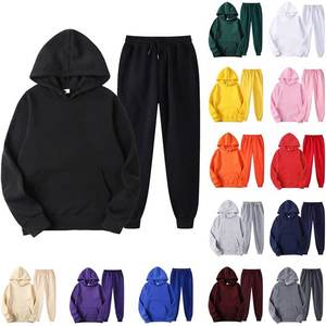 Survêtement Personnalisez votre logo sweats à capuche et pantalons pour hommes et femmes costumes deux pièces printemps et automne mode casual sportswea - Product Image 1