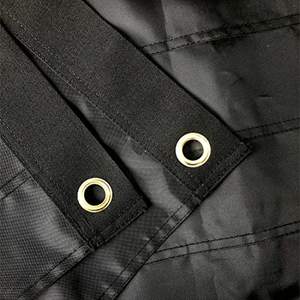 Drapeaux américains noirs 3x5 pieds, drapeau américain entièrement noir brodé pour l'extérieur, fabriqué aux États-Unis, drapeau américain double face très résistant - Product Image 2