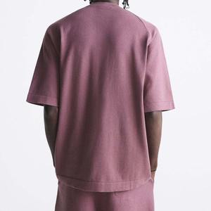 Camiseta Extra Grande para Hombre, Transpirable, 100% Algodón, Personalizable, Lisa, Hombros Caídos, Corte Holgado, Estilo Vintage, 300g - Product Image 3