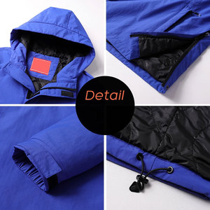 OEM Service for Trending 100% Nylon Custom Windbreaker <b>Jacket</b> Waterproof Windproof for Men Canvas Fabric for <b>Winter</b> <b>Running</b> - Product Image 4