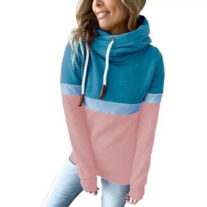 High Quality Different Color Custom <b>Women</b> <b>Hoodie</b> Fleece Material Customized Drawstring and Quick Dry Pullover Winter Woman Hoody - Product Image 5