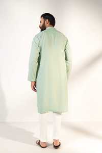 Haute qualité hommes Shalwar Kameez grande taille vêtements musulmans islamiques poches latérales longues haut vente Polyester/coton bas quantité minimale de commande 20 - Product Image 4