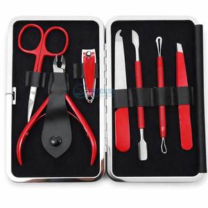 Set de Manicura Compacto de Acero Inoxidable, Kit de Cuidado de Uñas de Viaje con Estuche con Cremallera Negra, Venta al por Mayor - Product Image 5