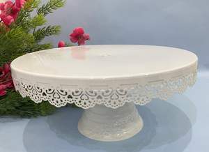 Soporte de pastel de metal revestido de alta resistencia de superficie lisa de estilo moderno con configuración Simple para eventos o fiestas de propósito de decoración - Product Image 2