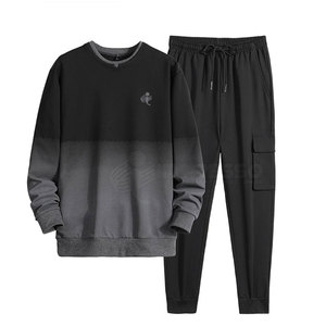 Ensembles de survêtements pour hommes personnalisables de haute qualité, les plus vendus, 100 % coton, durables, légers, respirants, à motif uni, pour l'hiver - Product Image 1