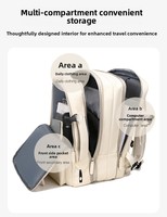 Sac à dos de loisirs extensible haute capacité, multifonctionnel, pour voyages d'affaires courts, avec compartiment pour ordinateur portable et port USB