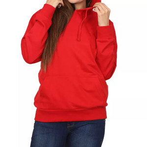 Sweat à capuche femme haute qualité 100% coton épais coton polaire vierge surdimensionné Streetwear Logo personnalisé pull à capuche - Product Image 5