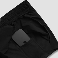 Shorts de course 2-en-1 pour femmes avec poches, taille mi-haute 3 pouces, séchage rapide, doublure élastique pour l'exercice et l'entraînement