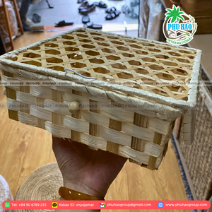 PRODUIT MEILLEURE VENTE PANIER CADEAU en bambou de qualité supérieure pour des solutions de cuisine durables Parfait pour l'organisation et les cadeaux - Product Image 6