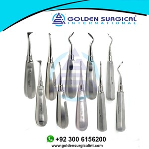 Élévateurs radiculaires dentaires 10 pièces, chirurgie buccale, luxation dentaire, extraction, instruments dentaires - Product Image 4