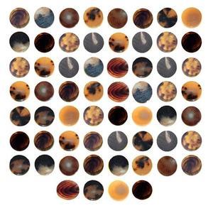 Botón de cuerno de búfalo Natural de alta calidad, espacios en blanco, botón a presión de cuerno de buey, espacios en blanco, decoración de Metal, prendas de estilo de vástago - Product Image 3