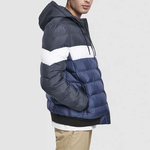 Veste matelassée en toile pour homme, col montant, séchage rapide, respirante, style urbain, couleur personnalisable, haute qualité à prix abordable - Product Image 4