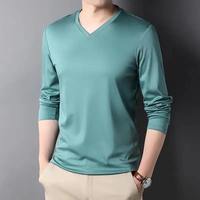 T-shirt décontracté de luxe pour homme, col rond, manches courtes, respirant, 100 % coton, printemps-automne, grandes tailles