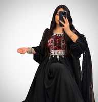 Robe trapèze longue pour femme, style Kuchi afghan, vintage, en dentelle, faite main, brodée, traditionnelle tribale, pour festival, lavable, collection 2025