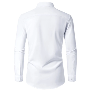 Chemises formelles de bureau de qualité supérieure pour hommes Conception personnalisée couleur unie douce Slim Fit chemises formelles confortables pour hommes de BD - Product Image 5