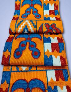 Tissu jacquard 100% coton tribal marocain 470 GSM, motif ethnique multicolore pour vêtements traditionnels et textiles tendance - Product Image 4