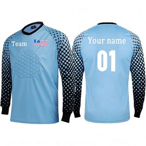 Fabrication de qualité thaïlandaise pays personnalisés maillot de football de gardien de but unisexe kit d'uniforme de football de vêtements de sport professionnels - Product Image 2