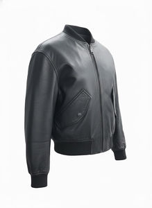 Chaqueta Bomber de Cuero para Mujer, Estilo Casual, Color Sólido (Personalizable), Nueva y Elegante 2026, Chaqueta de Cuero Genuino de la Mejor Calidad - Product Image 2