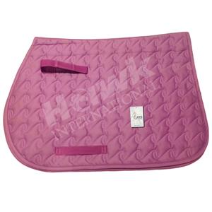 Almohadilla de sillín de caballo regular inglesa al por mayor, almohadilla de carreras ecuestre acolchada, forro de espuma de algodón polivinílico, logotipo de Color personalizable duradero - Product Image 1