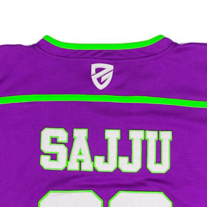 Venta al por mayor con logotipo personalizado deportes al aire libre entrenamiento ropa deportiva Hockey sobre hielo fútbol Jersey OEM nombre del equipo último diseño poliéster/algodón - Product Image 5