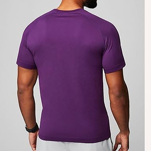 เสื้อวิ่งระบายอากาศสีพลัมสุดหรูเสื้อวิ่งผ้าโพลีเอสเตอร์สีพื้นเสื้อผ้าฝ้ายปักลาย - Product Image 3