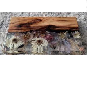 Tabla de cortar de madera con acabado de nogal para servir ensaladas, artículos de cocina para hoteles, diseño atractivo, tabla de cortar de madera con mango - Product Image 5