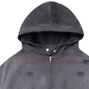 Sudaderas con Capucha de Invierno 2026, Estilo Urbano, Desgastadas, con Cierre, Diseño Personalizado, Transpirables, en Venta - Product Image 3