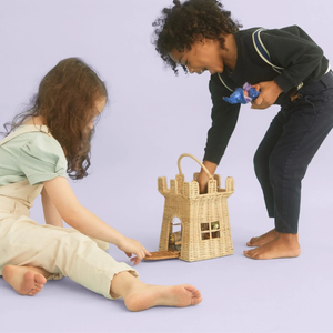 Chất lượng cao wicker lâu đài Túi đồ chơi trẻ em bán buôn Nhà cung cấp hàng đầu Bán Nấm mây giỏ cho bé - Product Image 6