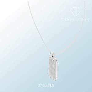 IGI Certified Lab Grown Diamond <b>Cluster</b> Pendant White Gold Finish VS+ Clarity F+ Color Colorless Round Brilliant Cut Necklace - Product Image 2