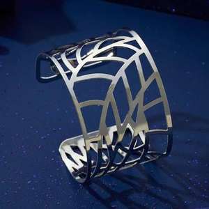 Brazalete de latón de nuevo diseño Brazaletes de joyería de regalo de mujer de moda a precio al por mayor - Product Image 2