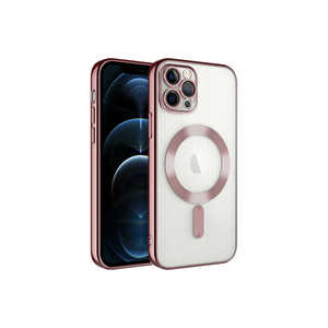 Étui de chargement sans fil Netzy pour MagSafe pour iPhone 12 Pro avec protection de l'appareil photo, or rose - Compatible avec le modèle Plus - Product Image 1