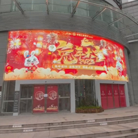 Écran d'affichage publicitaire transparent, mur vidéo adhésif, écran LED flexible transparent P8 sur verre