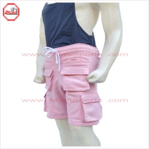 Wholesale Custom Men's French Terry Cotton Jogger <b>Shorts</b> Heavy Thick <b>Cargo</b> Pocket Fleece Sweat <b>Shorts</b> - Product Image 2