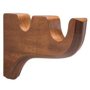 Support de rideau en bois de charme rustique avec détail en bois sculpté à la main, idéal pour les rideaux de chambre et les supports de fenêtre élégants - Product Image 3