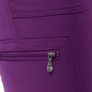 Pantalon de jogging à la mode avec poches latérales à glissière pour dames jambe large logo privé imprimé pantalon long - Product Image 4