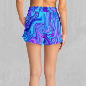Nouveau modèle 100% coton Short femme à taille haute à sublimation Short décontracté à la mode avec impression de logo personnalisé 2025 - Product Image 2