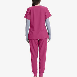 Scrubs pour le personnel de la pharmacie pour femmes, ensembles d'uniformes Fashion Women Stretch Hospital Scrubs Uniform Sets - Product Image 2