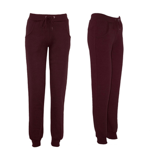 Vente en gros de vêtements pour femmes pantalons et pantalons pour femmes à la mode taille haute pantalon de jogging droit jambe large en coton polaire - Product Image 5