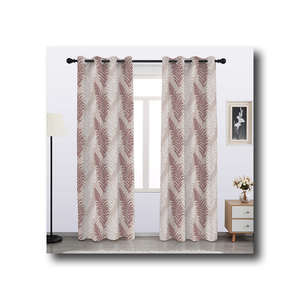 Tissu en polyester pur attrayant Design de feuilles multicouches vibrantes Rideaux multicolores Fabricant en gros - Product Image 4