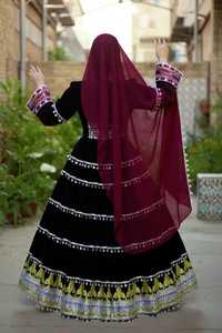 Robe moderne légère de style afghan kuchi pour femmes, dernier design, dentelle, vêtements musulmans islamiques, formelle, longueur genou, faible MOQ - Product Image 4