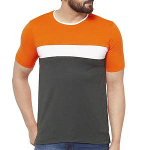 เสื้อยืดคอกลมแขนสั้นสำหรับผู้ชายทรงสลิมฟิตพิมพ์โลโก้ตามสั่งใหม่ - Product Image 6